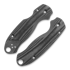 Flytanium - Lotus Micarta Scales for Spyderco Para 3, Black Linen