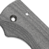 Flytanium Micarta Lotus Scales for Spyderco Shaman - Black Canvas handle scales