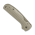 Flytanium Micarta Lotus Scales for Spyderco Shaman - Green Canvas handle scales