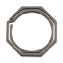 Flytanium - Octagonal Titanium Keychain 30mm
