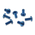 Flytanium - Set of 7 Titanium Body Screws for 51, 6X and 32 Blue