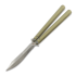 Flytanium Talisong Z - Scimitar - Bearing / Champagne / Stonewash butterfly knife