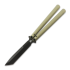 Flytanium Talisong Z - Tanto - Bushing / Champagne / Black DLC butterfly knife