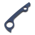 Flytanium Titanium Backspacer for Spyderco PM2 - Dark Blue Anodize