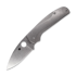 Flytanium Titanium Lotus Scales for Spyderco Shaman - Stonewash kahvapalat