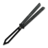 Flytanium Zenith Trainer - Gunmetal Gray / Black balisong trainer