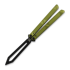 Flytanium Zenith Trainer - Volt Lime / Black balisong trainer