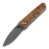 Fox Knives My One Damascus Amboina sulankstomas peilis 279DA