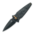 Fox Knives - Saturn Flipper - Black PVD - Dark Matter Carbon Fiber