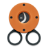 Fox Knives - The Circle - Cigar Cutter, orange