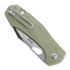 GiantMouse ACE Atelier sulankstomas peilis, green canvas micarta