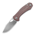 GiantMouse ACE Atelier kääntöveitsi, red canvas micarta