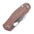 GiantMouse ACE Atelier sulankstomas peilis, red canvas micarta