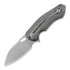 GiantMouse ACE Biblio Black-Grey Canvas Micarta sulankstomas peilis