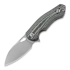 GiantMouse ACE Biblio Black-Grey Canvas Micarta kääntöveitsi