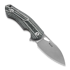 GiantMouse ACE Biblio Black-Grey Canvas Micarta kääntöveitsi
