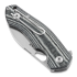 GiantMouse ACE Biblio Black-Grey Canvas Micarta sulankstomas peilis
