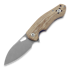 GiantMouse ACE Biblio Natural Canvas Micarta sulankstomas peilis