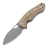 GiantMouse ACE Biblio Natural Canvas Micarta kääntöveitsi