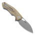 GiantMouse ACE Biblio Natural Canvas Micarta sulankstomas peilis
