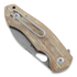 GiantMouse ACE Biblio Natural Canvas Micarta sulankstomas peilis