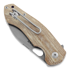 GiantMouse ACE Biblio Natural Canvas Micarta kääntöveitsi