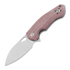 GiantMouse ACE Biblio Red Canvas Micarta sulankstomas peilis