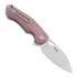 GiantMouse ACE Biblio Red Canvas Micarta kääntöveitsi