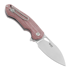GiantMouse ACE Biblio Red Canvas Micarta sulankstomas peilis