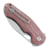 GiantMouse ACE Biblio Red Canvas Micarta sulankstomas peilis