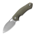 GiantMouse ACE Biblio XL green canvas micarta 折叠刀