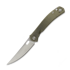 GiantMouse ACE Bleecker sulankstomas peilis, Green Canvas Micarta