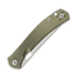 GiantMouse ACE Bleecker sulankstomas peilis, Green Canvas Micarta