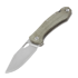 GiantMouse ACE Grand Green Canvas Micarta kääntöveitsi