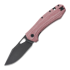 GiantMouse ACE Grand M390 Red Canvas Micarta סכין מתקפלת