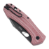 GiantMouse ACE Grand M390 Red Canvas Micarta סכין מתקפלת
