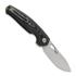 GiantMouse ACE Jagt sulankstomas peilis, black canvas micarta
