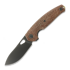 GiantMouse ACE Jagt Burlap Micarta sulankstomas peilis, PVD
