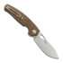 GiantMouse ACE Jagt Burlap Micarta kääntöveitsi, satin