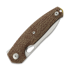 GiantMouse ACE Jagt Burlap Micarta sulankstomas peilis, satin