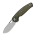GiantMouse ACE Jagt kääntöveitsi, green canvas micarta