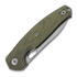 GiantMouse ACE Jagt kääntöveitsi, green canvas micarta