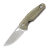 GiantMouse ACE Nimbus V2 Green Canvas Micarta sulankstomas peilis