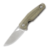 GiantMouse ACE Nimbus V2 Green Canvas Micarta kääntöveitsi