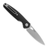 GiantMouse ACE REO sulankstomas peilis, Black G10