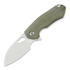 GiantMouse ACE Riv sulankstomas peilis, green canvas micarta