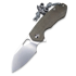 GiantMouse ACE Riv sulankstomas peilis, green canvas micarta