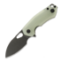 GiantMouse ACE Riv Liner Lock sulankstomas peilis, jade G10