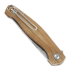 GiantMouse ACE Sonoma V2 Natural Canvas Micarta sulankstomas peilis