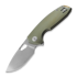 GiantMouse ACE Tribeca Titanium 折叠刀, 綠色